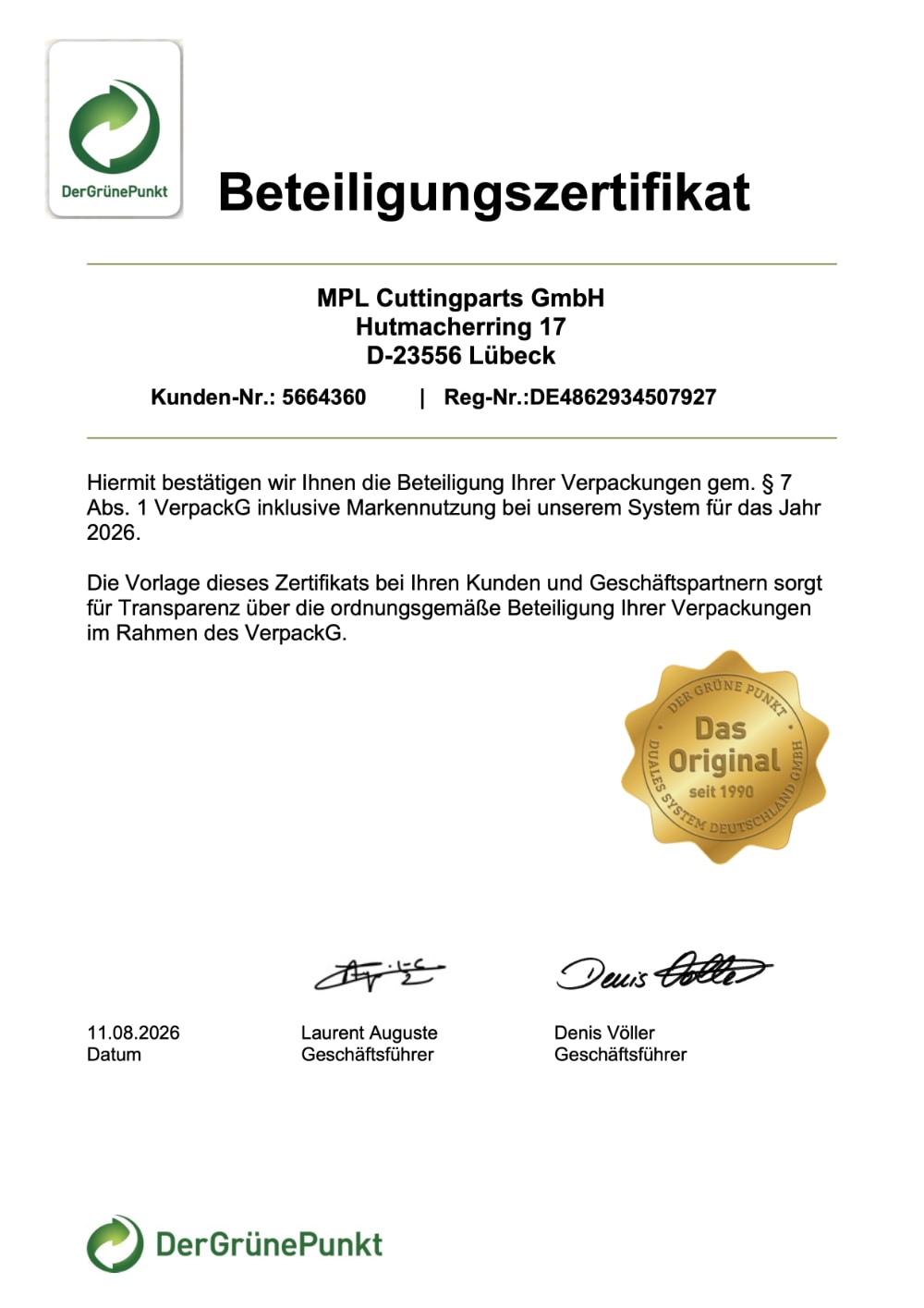 Beteiligungszertifikat