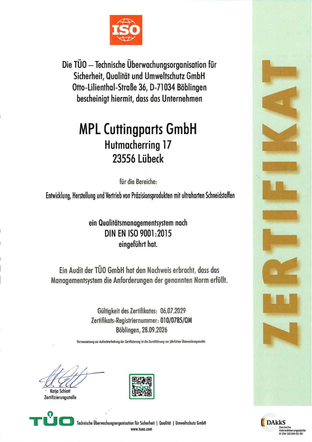 DIN EN ISO 9001:2015
